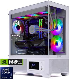 Skytech Azure Gaming PC Desktop, Ultra 5 245K 4.2 GHz (5.2 GHz Turbo), NVIDIA RTX 5070 12GB GDDR7, 2TB Gen4 NVMe SSD, 32GB DDR5 RAM 5200 RGB, 850W GOLD ATX 3 PSU, 360mm ARGB AIO , Wi-Fi, Win 11