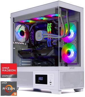 Skytech Azure Gaming PC Desktop, Ryzen 9 9900X 4.4 GHz (5.6GHz Turbo), AMD RX 9070 XT 16GB GDDR7, 2TB Gen4 NVMe SSD, 32GB DDR5 RAM 5200 RGB, 850W GOLD ATX 3 PSU, 360mm ARGB AIO , Wi-Fi, Win 11