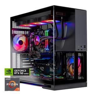 Skytech Viper Gaming PC Desktop, Ryzen 7 7800X3D 4.2 GHz (5GHz Turbo), NVIDIA RTX 5070 Ti 16GB, 2TB Gen4 NVMe SSD, 32GB DDR5 6000, 850W GOLD ATX 3 PSU, 360mm AIO , Wi-Fi, Win 11,GEOMETRICFUTURE M5