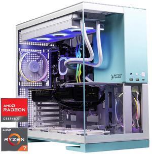 Skytech Aqua Gaming PC Desktop, Ryzen 7 9700X 3.8 GHz (5.5GHz Turbo), AMD RX 9070 XT 16GB, 2TB Gen4 NVMe SSD, 32GB DDR5 6000 RGB, 850W GOLD ATX 3 PSU, 360mm ARGB AIO , Wi-Fi, Win 11,GEOMETRICFUTURE M5