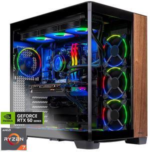 Skytech Prism 4 Gaming PC Desktop, Ryzen 7 7800X3D 4.2 GHz (5GHz Turbo), NVIDIA RTX 5070 Ti 16GB, 2TB Gen4 NVMe SSD, 32GB DDR5 6000, 850W GOLD ATX 3, 360mm AIO , Wi-Fi, Win 11,Antec C8 Curved Wood