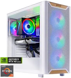 Skytech Gaming Chronos 3 Desktop PC, Ryzen 7 7700 3.8 GHz (5.3GHz Turbo), NVIDIA RTX 4070 Super 12GB, 1TB NVMe SSD, 32GB DDR5 RAM 5600 RGB, 750W GOLD PSU, Wi-Fi, Win 11
