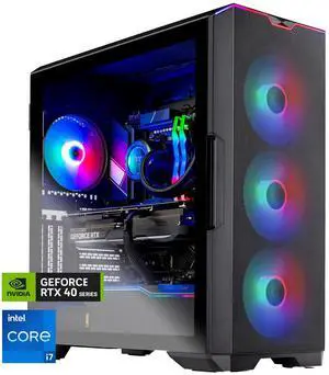Skytech Gaming  Desktop PC, Intel i7 13700F 2.1 GHz (5.1GHz Turbo), NVIDIA RTX 4070 Super 12GB, 2TB NVMe SSD, 32GB DDR5 RAM 5600 RGB, 750W GOLD PSU, 360mm ARGB AIO , Wi-Fi, Win 11