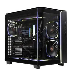 Skytech X TryX King 95 Desktop PC, Ryzen 7 9800X3D 4.7 GHz (5.2 GHz Turbo), TryX Panorama 360 mm ARGB AIO,NVIDIA RTX 5080 16GB, 2TB Gen4 NVMe SSD, 32GB DDR5 6000 RGB, 850W GOLD A3 PSU, Wi-Fi, Win 11