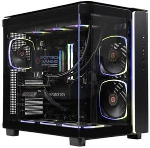 Skytech X TryX King 95 Desktop PC, Ryzen 7 7800X3D 4.2 GHz (5GHz Turbo), AMD RX 9070 XT 16GB, TryX Panorama 360mm ARGB AIO,2TB Gen4 NVMe SSD, 32GB DDR5 RAM 6000 RGB, 850W GOLD PSU, Wi-Fi, Win 11