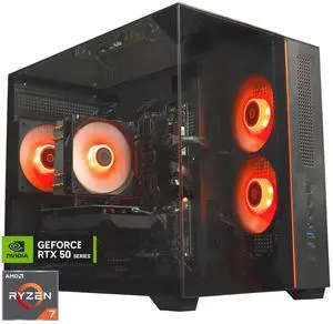 Skytech Gaming Crystal Desktop PC, Ryzen 7 7700 3.8 GHz (5.3GHz Turbo), NVIDIA RTX 5060 Ti 16GB, 1TB NVMe SSD, 32GB DDR5 RAM 5200, 650W GOLD PSU, Wi-Fi, Win 11