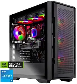 Skytech Gaming Rampage Desktop PC, Intel i5 14600KF 3.5GHz(5.3GHz), NVIDIA RTX 4070 Super 12GB, 1TB NVMe SSD, 16GB DDR5 RAM 5200, 750W GOLD PSU, 360mm ARGB AIO , Wi-Fi, Win 11