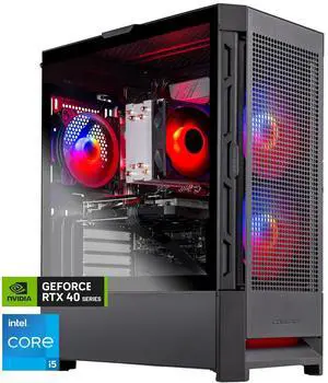 Skytech Gaming Blaze4 Mini Desktop PC, Intel i5 13400F 2.5 GHz (4.6GHz), NVIDIA RTX 4060 Ti 16GB, 1TB NVMe SSD, 32GB DDR5 RAM 5600 RGB, 650W GOLD PSU, Wi-Fi, Win 11