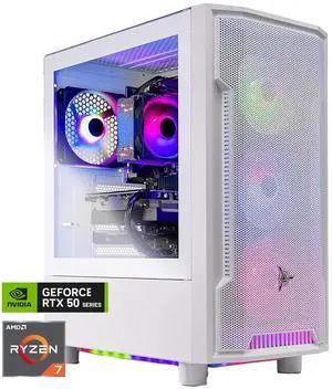 Skytech Gaming Archangel Desktop PC, Ryzen 7 5700 3.7 GHz (4.6GHz),NVIDIA RTX 5050 8GB, 1TB NVMe SSD, 16GB DDR4 RAM 3200, 650W GOLD PSU, Wi-Fi, Win 11