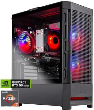 Skytech Gaming Blaze4 Mini Desktop PC, Ryzen 7 5700 3.7 GHz (4.6GHz),NVIDIA RTX 5050 8GB, 1TB NVMe SSD, 16GB DDR4 RAM 3200, 650W GOLD PSU, Wi-Fi, Win 11