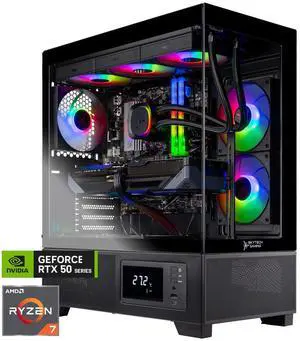 Skytech Gaming Azure 3 Plus Desktop PC, Ryzen 7 7800X3D 4.2 GHz (5GHz), NVIDIA RTX 5070 Ti 16GB, 1TB Gen4 NVMe SSD, 32GB DDR5 RAM 5200 RGB, 850W GOLD ATX 3 PSU, 360mm ARGB AIO , Wi-Fi, Win 11