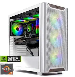 Skytech Gaming Chronos 3 Desktop PC, Ryzen 9 9900X 4.4 GHz (5.6GHz), NVIDIA RTX 5070 Ti 16GB, 4TB Gen4 NVMe SSD, 64GB DDR5 RAM 5200 RGB, 850W GOLD ATX 3 PSU, 360mm ARGB AIO , Wi-Fi, Win 11