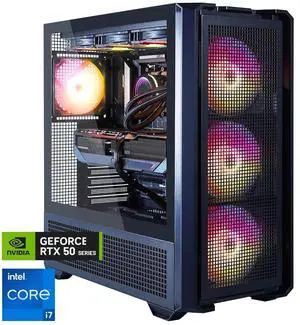 Skytech Gaming Edge Desktop PC, Intel i7 14700F 2.1 GHz (5.3GHz), NVIDIA RTX 5070 12GB, 2TB Gen4 NVMe SSD, 32GB DDR5 RAM 6000 RGB, 850W GOLD ATX 3 PSU, 360mm ARGB AIO , Wi-Fi, Win 11