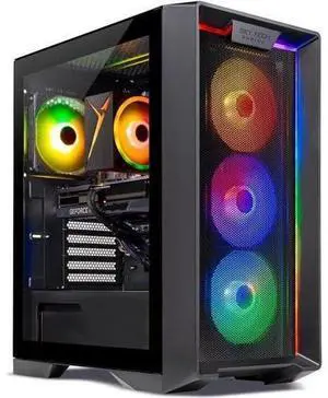 Skytech Gaming Nebula Gaming PC, AMD Ryzen 5 3600 3.6GHz, NVIDIA RTX 3050 6GB, 1TB NVMe SSD, 16GB DDR4 RAM 3200, 650W GOLD PSU, Wi-Fi, Win 11, Desktop
