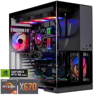 Skytech Gaming Viper Gaming PC, AMD Ryzen 9 9900X 4.4GHz, AMD RX 7900XTX 24GB, X670 Board, 4TB Gen4 NVMe SSD, 64GB DDR5 RAM 5200, 850W GOLD ATX 3 PSU, 360 ARGB AIO , Wi-Fi, Win 11, Desktop