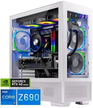 Skytech Gaming Azure Gaming PC, Intel i7 13700F 2.1GHz, NVIDIA RTX 4070 Ti 12GB, Z690 Board, 1TB NVMe SSD, 32GB DDR5 RAM 5200, 850W GOLD PSU, 360 ARGB AIO , Wi-Fi, Win 11, Desktop