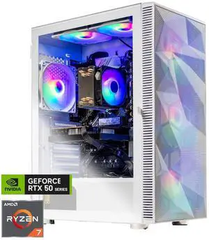 Skytech Gaming Storm Gaming PC, AMD Ryzen 7 5700 3.7GHz, NVIDIA RTX 5060 Ti 8GB, 1TB NVMe SSD, 32GB DDR4 RAM 3200, 650W GOLD PSU, Wi-Fi, Win 11, Desktop