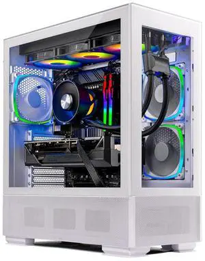 Skytech Gaming Azure Gaming PC, AMD Ryzen 7 7800X3D 4.2GHz, NVIDIA RTX 4070 12GB, 1TB NVMe SSD, 32GB DDR5 RAM 5200, 750W GOLD PSU, 360 ARGB AIO , Wi-Fi, Win 11, Desktop