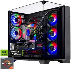 Skytech Gaming O11 Vision Gaming PC, AMD Ryzen 7 9700X 3.8GHz, NVIDIA RTX 5070 12GB, 1TB Gen4 NVMe SSD, 16GB DDR5 RAM 6000, 850W GOLD PSU, 360 ARGB AIO , Wi-Fi, Win 11, Desktop Skytech Gaming O11 Vision Gaming PC, AMD Ryzen 7 9700X 3.8GHz, NVIDIA RTX 5070 12GB, 1TB Gen4 NVMe SSD, 16GB DDR5 RAM 6000, 850W GOLD PSU, 360 ARGB AIO , Wi-Fi, Win 11, Desktop