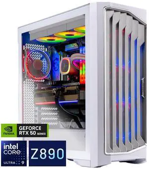 Skytech Gaming Legacy 4 Gaming PC, Intel Ultra 9 285K 5.5GHz, NVIDIA RTX 5090 32GB, Z890 Board, 4TB Gen4 NVMe SSD, 64GB DDR5 RAM 6000, 1200W GOLD ATX 3 PSU, 420 ARGB AIO, Wi-Fi, Win 11, Desktop Skytech Gaming Legacy 4 Gaming PC, Intel Ultra 9 285K 5.5GHz, NVIDIA RTX 5090 32GB, Z890 Board, 4TB Gen4 NVMe SSD, 64GB DDR5 RAM 6000, 1200W GOLD ATX 3 PSU, 420 ARGB AIO, Wi-Fi, Win 11, Desktop