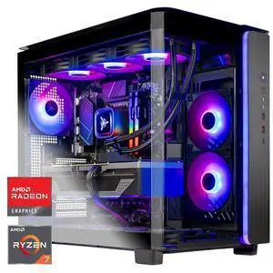 Skytech Gaming King 95 Gaming PC, AMD Ryzen 7 7800X3D 4.2GHz, AMD RX 9070 16GB, 2TB Gen4 NVMe SSD, 32GB DDR5 RAM 6000, 850W GOLD ATX 3 PSU, 360 ARGB AIO , Wi-Fi, Win 11, Desktop