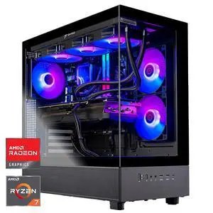 Skytech Gaming Azure 3 Gaming PC, AMD Ryzen 7 7800X3D 4.2GHz, AMD RX 9070 16GB, 2TB Gen4 NVMe SSD, 32GB DDR5 RAM 6000, 850W GOLD ATX 3 PSU, 360 ARGB AIO , Wi-Fi, Win 11, Desktop