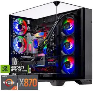 Skytech Gaming O11 Vision Gaming PC, AMD Ryzen 7 9800X3D 4.7GHz, NVIDIA RTX 5080 16GB, X870 Board, 4TB Gen4 NVMe SSD, 64GB DDR5 RAM 6000, 850W GOLD ATX 3 PSU, 360 ARGB AIO , Wi-Fi, Win 11, Desktop Skytech Gaming O11 Vision Gaming PC, AMD Ryzen 7 9800X3D 4.7GHz, NVIDIA RTX 5080 16GB, X870 Board, 4TB Gen4 NVMe SSD, 64GB DDR5 RAM 6000, 850W GOLD ATX 3 PSU, 360 ARGB AIO , Wi-Fi, Win 11, Desktop