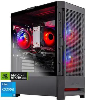 Skytech Gaming Blaze4 Mini Gaming PC, Intel i5 14400F 2.5GHz, NVIDIA RTX 5060, 1TB Gen4 NVMe SSD, 16GB DDR4 RAM 3200, 650W GOLD PSU, Wi-Fi, Win 11, Desktop