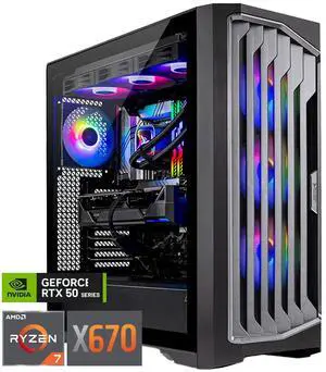 Skytech Gaming Legacy 4 Gaming PC, AMD Ryzen 7 7800X3D 4.2GHz, NVIDIA RTX 5070 Ti 16GB, X670 Board, 2TB Gen4 NVMe SSD, 850W GOLD ATX 3 PSU, 360 ARGB AIO, Wi-Fi, Win 11, Desktop Skytech Gaming Legacy 4 Gaming PC, AMD Ryzen 7 7800X3D 4.2GHz, NVIDIA RTX 5070 Ti 16GB, X670 Board, 2TB Gen4 NVMe SSD, 850W GOLD ATX 3 PSU, 360 ARGB AIO, Wi-Fi, Win 11, Desktop