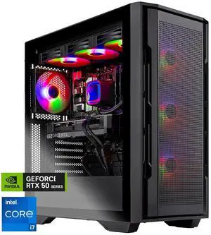 Skytech Gaming Rampage Gaming PC, Intel i7 14700F 2.1GHz, NVIDIA RTX 5060 Ti 16GB, 2TB Gen4 NVMe SSD, 32GB DDR4 RAM 3200, 850W GOLD ATX 3 PSU, 360 ARGB AIO, Wi-Fi, Win 11, Desktop