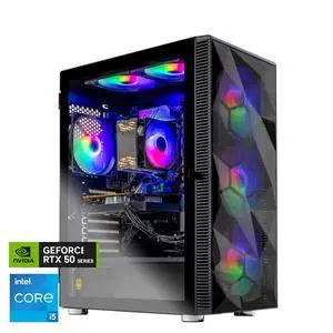 Skytech Gaming Storm Gaming PC, Intel i5 14400F 2.5GHz, NVIDIA RTX 5060, 1TB Gen4 NVMe SSD, 16GB DDR4 RAM 3200, 650W GOLD PSU, Wi-Fi, Win 11, Desktop Skytech Gaming Storm Gaming PC, Intel i5 14400F 2.5GHz, NVIDIA RTX 5060, 1TB Gen4 NVMe SSD, 16GB DDR4 RAM 3200, 650W GOLD PSU, Wi-Fi, Win 11, Desktop