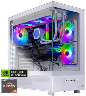 Skytech Gaming Azure 3 Gaming PC, AMD Ryzen 7 9800X3D 4.7GHz, NVIDIA RTX 5070 Ti 16GB, 2TB Gen4 NVMe SSD, 32GB DDR5 6000, 850W GOLD ATX 3 PSU, 360 ARGB AIO , Wi-Fi, Win 11, Desktop, Montech XR