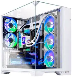 Skytech O11 Vision Gaming PC Desktop, Ryzen 7 9800X3D 4.7 GHz (5.2 GHz Turbo), NVIDIA RTX 5070 Ti 16GB GDDR7, 2TB Gen4 SSD, 32GB DDR5 NON-RGB, 850W GOLD PSU, 360mm AIO , Wi-Fi, Win 11 Home