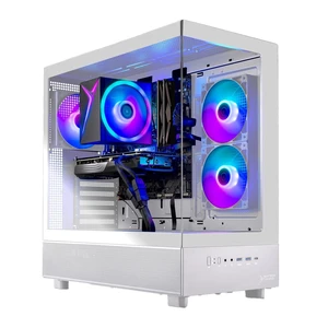 Skytech Gaming Azure 3 Gaming PC, AMD Ryzen 7 5700 3.7GHz, AMD RX 9070 GRE 12GB VRAM, B550 Motherboard, 1TB Gen4 NVMe SSD, 32GB DDR4 RAM 3200, 650W GOLD PSU, Wi-Fi 5, Windows 11, Desktop