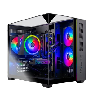 Skytech Gaming Crystal Gaming PC, AMD Ryzen 7 5700 3.7GHz, AMD RX 9070 GRE 12GB VRAM, B550 Motherboard, 1TB Gen4 NVMe SSD, 32GB DDR4 RAM 3200, 650W GOLD PSU, Wi-Fi 5, Windows 11, Desktop