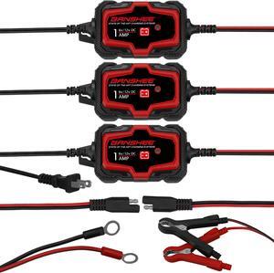 3-pack 6V 12V battery charger maintainer trickle for Harley Davidson motorcycles