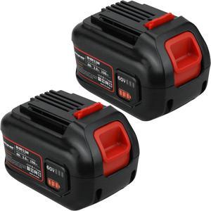 2x Banshee 60V 2.5Ah 150Wh Lithium Ion Replacement Batteries Compatible With Black & Decker 60V Max* Tools CM2060C, DCST970X1, GWC54PC, and All Others