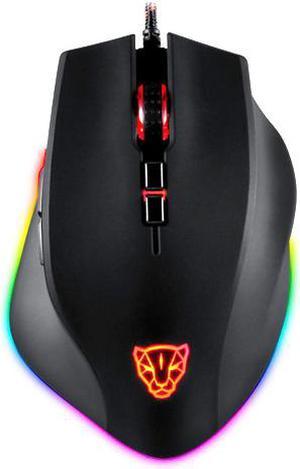 Lightweight Wired Gaming Mouse with 8 Buttons RGB Backlit 5000 DPI Optical Sensor Ultralight Ergonomic for PC