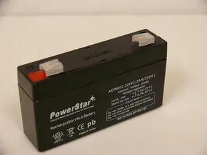 PowerStar--GE SIMON XT Sealed AGM 6V High Rate PowerStar Battery with