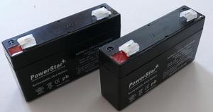 PowerStar 6V 1.2AH SLA Battery replaces pc612 ub613 np1.2-6 ps-612 - 2PK