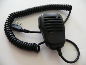 Titan-RED LED LIGHT Speaker Mic 2-Prong for KENWOOD VHF UHF Portable Two-Way Radio