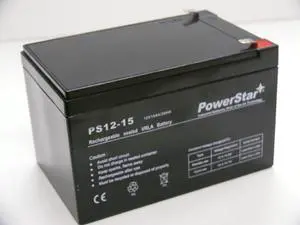 PowerStar® 12V 15AH SLA Replacement Battery for Little Tikes H2 (Hummer 2) Toy Car