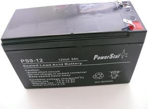 PowerStar 12 Volt 9 Amp Hour Rechargeable SLA Battery F2 Terminals