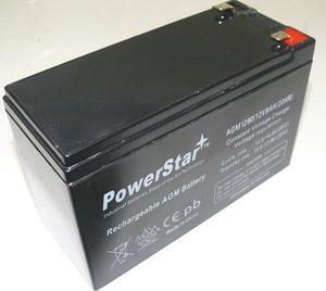 PowerStar HR1234W - High Rate 12V 9Ah AGM Battery - F2