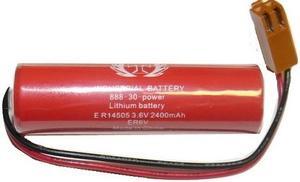 ER6V 3.6V AA 2000mAh Lithium Industrial Battery ER6V36VAA with 2 pin brown