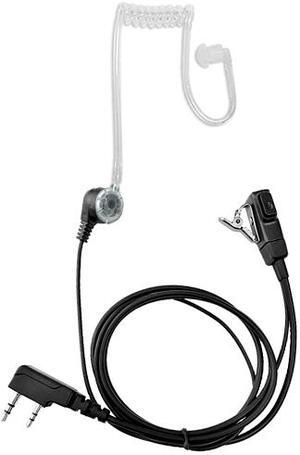 FBI Covert Earpiece Acoustic Tube PTT for KENWOOD 2Pin Radio THD7 TH22E TH22AT