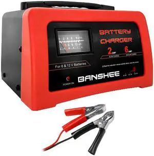 6AMP Quick Battery Charger 12V 6V @ 6AMP 2AMP RV AUTO Boat ATV