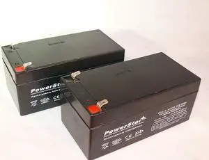 12V 3.3AH SLA Battery replaces wp3-12 bp3-12 pc1230 - 2PK