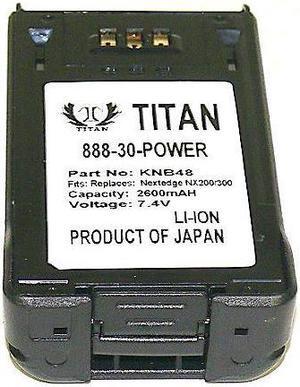 7.4V@2600 MAH KNB48 NX100 NX200 NX300 NX-100 NX-200 NX-300 KENWOOD RADIO BATTER