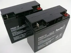 PowerStar 2-PACK 12V 22Ah UPS Battery Replaces 20Ah Kung Long WP20-12